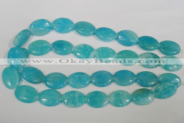 CHM28 15.5 inches 18*25mm oval blue hemimorphite beads wholesale