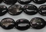 CHS73 15.5 inches 13*18mm oval natural hypersthene beads