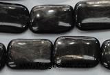 CHS93 15.5 inches 18*25mm rectangle natural hypersthene beads