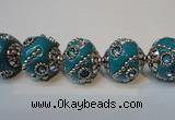 CIB122 19mm round fashion Indonesia jewelry beads wholesale