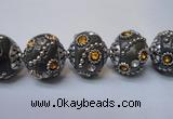 CIB124 19mm round fashion Indonesia jewelry beads wholesale