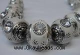 CIB190 19mm round fashion Indonesia jewelry beads wholesale