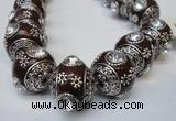 CIB194 19mm round fashion Indonesia jewelry beads wholesale