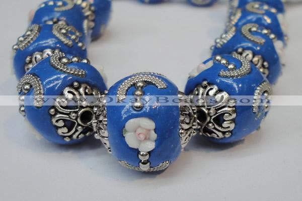 CIB212 17mm round fashion Indonesia jewelry beads wholesale