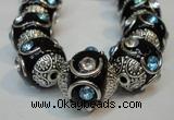 CIB237 15mm round fashion Indonesia jewelry beads wholesale