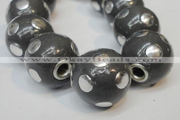 CIB241 18mm round fashion Indonesia jewelry beads wholesale