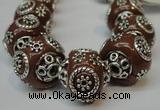 CIB282 16*16mm rondelle fashion Indonesia jewelry beads wholesale