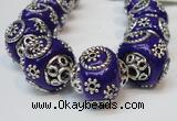 CIB283 16*16mm rondelle fashion Indonesia jewelry beads wholesale