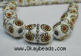 CIB295 14*22mm drum fashion Indonesia jewelry beads wholesale