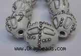 CIB316 20*23mm drum fashion Indonesia jewelry beads wholesale