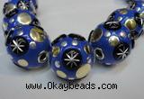 CIB365 23mm round fashion Indonesia jewelry beads wholesale