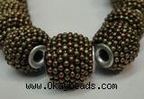 CIB396 15mm round fashion Indonesia jewelry beads wholesale