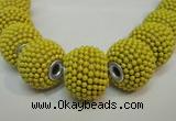 CIB400 17mm round fashion Indonesia jewelry beads wholesale