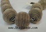 CIB418 30mm round fashion Indonesia jewelry beads wholesale