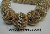 CIB422 25mm round fashion Indonesia jewelry beads wholesale