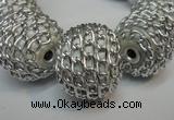 CIB450 24mm round fashion Indonesia jewelry beads wholesale