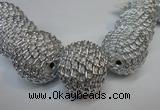 CIB455 30mm round fashion Indonesia jewelry beads wholesale