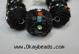 CIB462 25mm round fashion Indonesia jewelry beads wholesale