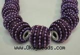 CIB474 14*14mm drum fashion Indonesia jewelry beads wholesale