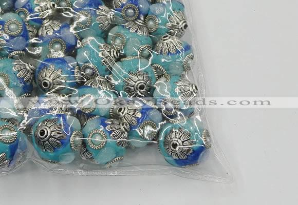 CIB505 22mm round fashion Indonesia jewelry beads wholesale