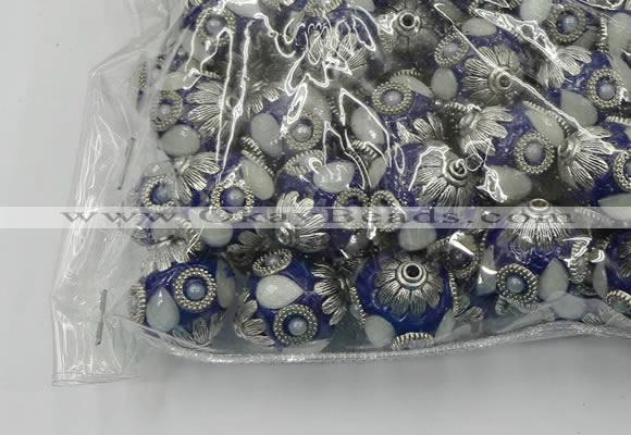 CIB506 22mm round fashion Indonesia jewelry beads wholesale