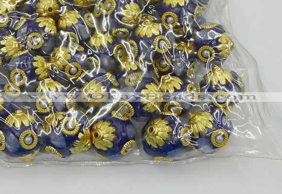 CIB536 22mm round fashion Indonesia jewelry beads wholesale