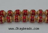 CIB549 22mm round fashion Indonesia jewelry beads wholesale