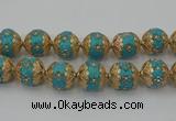 CIB550 22mm round fashion Indonesia jewelry beads wholesale