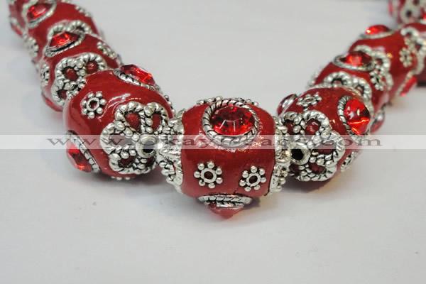 CIB81 16*22mm oval fashion Indonesia jewelry beads wholesale