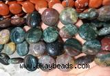 CIBS06 15 inches 20mm coin indian agate gemstone beads wholesale