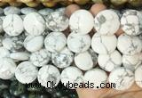 CIBS09 15 inches 20mm coin white howlite gemstone beads wholesale