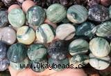 CIBS22 15 inches 20mm coin ocean agate gemstone beads wholesale