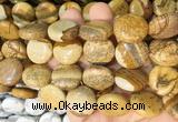 CIBS23 15 inches 20mm coin picture jasper gemstone beads wholesale