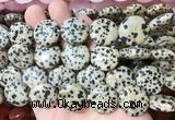 CIBS25 15 inches 20mm coin dalmatian jasper gemstone beads wholesale