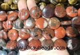 CIBS33 15 inches 20mm coin brecciated jasper beads wholesale CIBS33 15 inches 20mm coin brecciated jasper beads wholesale