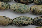 CIJ102 15.5 inches 15*30mm rice impression jasper beads wholesale