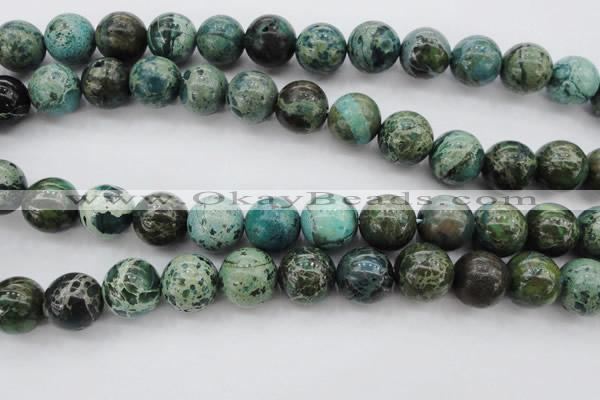 CIJ108 15.5 inches 12mm round dyed impression jasper beads wholesale