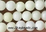 CIJ200 15.5 inches 4mm round ivory jade beads wholesale