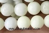 CIJ201 15.5 inches 6mm round ivory jade beads wholesale