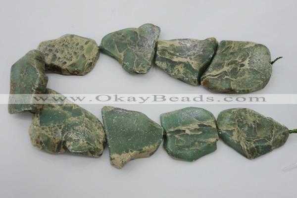 CIJ68 15.5 inches 30*40mm – 40*50mm freeform impression jasper beads