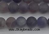 CIL109 15.5 inches 6mm round matte iolite gemstone beads