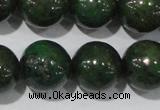 CIS04 15.5 inches 12mm round green iron stone beads wholesale