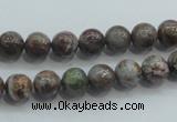 CJA01 15.5 inches 8mm round green jasper beads wholesale