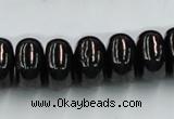 CJB12 16 inches 9*16mm rondelle natural jet gemstone beads wholesale