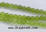 CKA01 15.5 inches 4mm round Korean jade gemstone beads