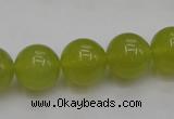 CKA206 15.5 inches 14mm round Korean jade gemstone beads