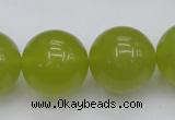 CKA209 15.5 inches 20mm round Korean jade gemstone beads