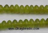 CKA214 15.5 inches 6*10mm rondelle Korean jade gemstone beads