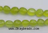 CKA215 15.5 inches 6*8mm nuggets Korean jade gemstone beads