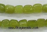 CKA23 15.5 inches 7*10mm nugget Korean jade gemstone beads